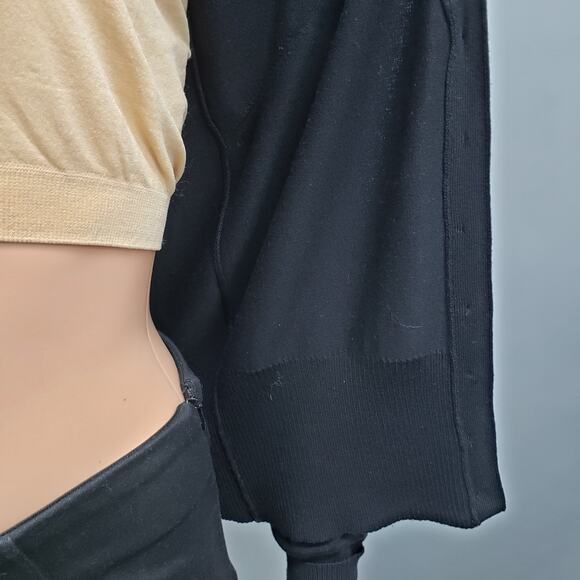 Mango MNG Basics Cardigan Sweater Women S / XS Black Long Sleeve Button V-Neck - Picture 10 of 12